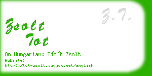 zsolt tot business card